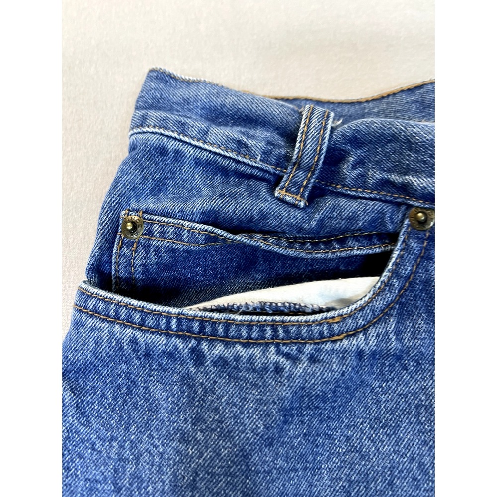 Pendleton‎ Jeans 12P Petite Womens High Waisted Straight Leg Zip Up Denim Mom - Picture 7 of 15